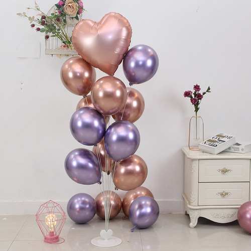 New road leading floor floating display stand set wedding birthday party props heightening balloon table floating column