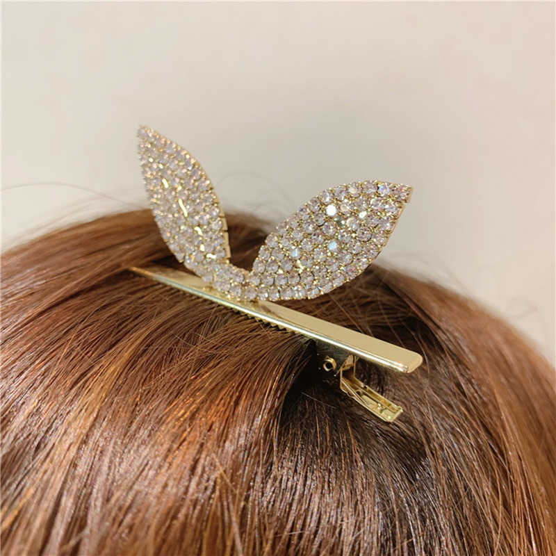 Clip De Bec De Canard Coréen Bowknot Oreille Mignonne En Épingle À Cheveux Oreilles De Lapin Ornements De Cheveux display picture 11