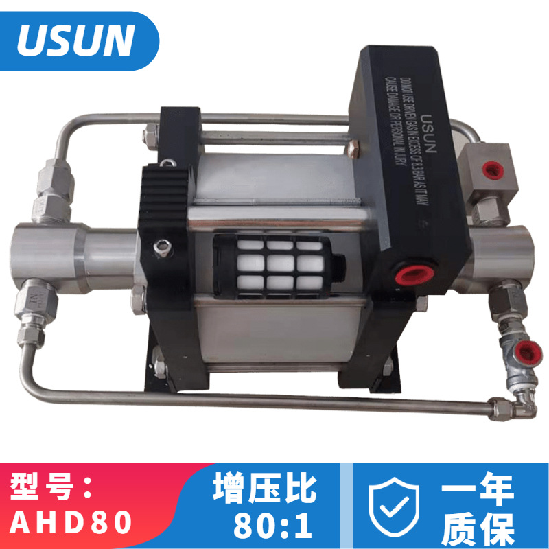 气液增压器AHD8060MPA 高压气动水压注压泵高压气动油压增压泵