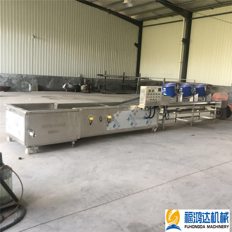 馓子出条油炸生产线 网带式馓子油炸机 省电的馓子油炸机