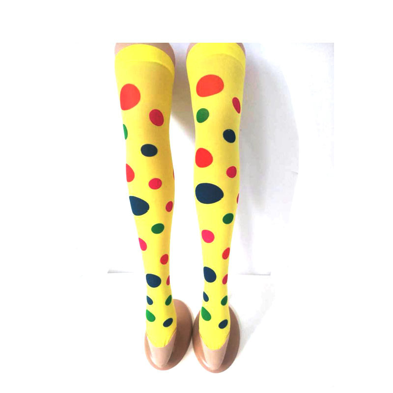 Comercio electrónico transfronterizo Halloween Wave Point Over Knee Calcetines Clown Show Stage Calcetines Egg Easter Medias