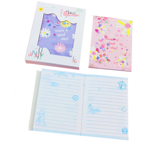 Cartoon 72k oil hand ledger creative cute quicksand hand ledger primary school student notebook book prizes wholesale