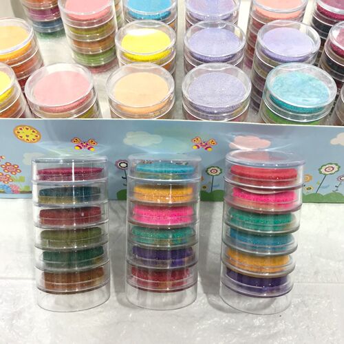 3x3cm children's finger painting color ink pad set 24-color DIY finger painting pigment ink pad ink pad