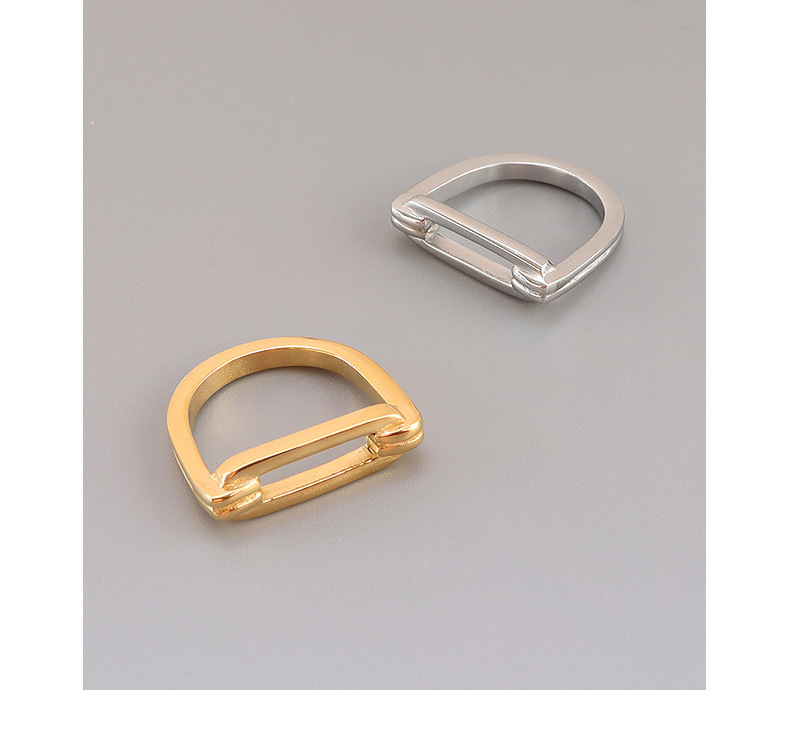 Simple Titanium Steel Ring display picture 8