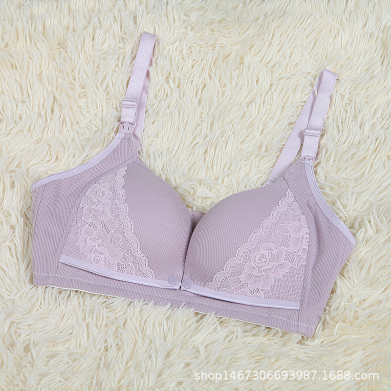 哺乳文胸喂新款無鋼圈聚攏棉奶孕婦內衣懷孕期棉舒適胸罩薄款