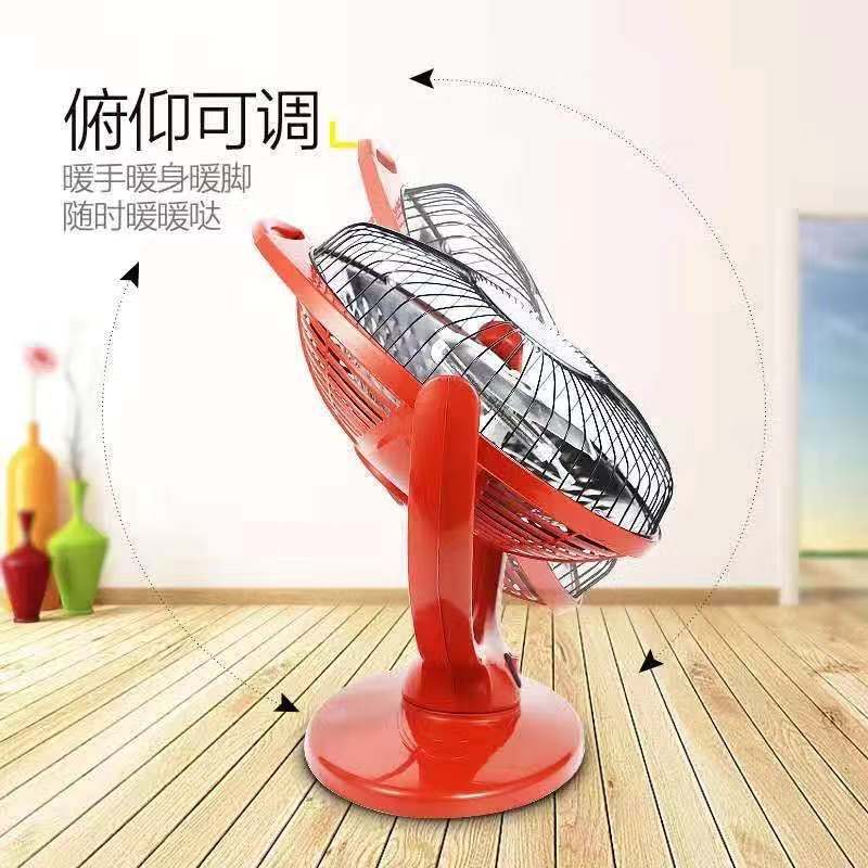 廠家直銷紅色機械式速熱電暖器家用防水對流式電室內普通按鈕暖風