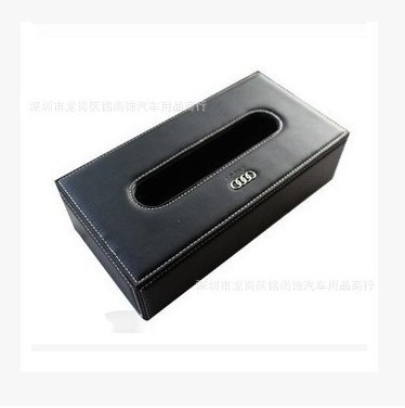 Caja de pañuelos de cuero de estilo europeo creativo caja de pañuelos de coche personalizado coche pu caja de pañuelos de cuero al por mayor