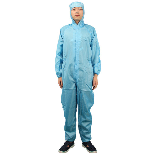Electronics factory dust-free electrostatic clothing, factory workshop dust-blocking isolation static electricity split one-piece work clothes isolation coat