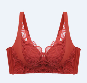 新品无钢圈小胸聚拢性感美背胸罩内衣女女士收副乳调整型文胸套装