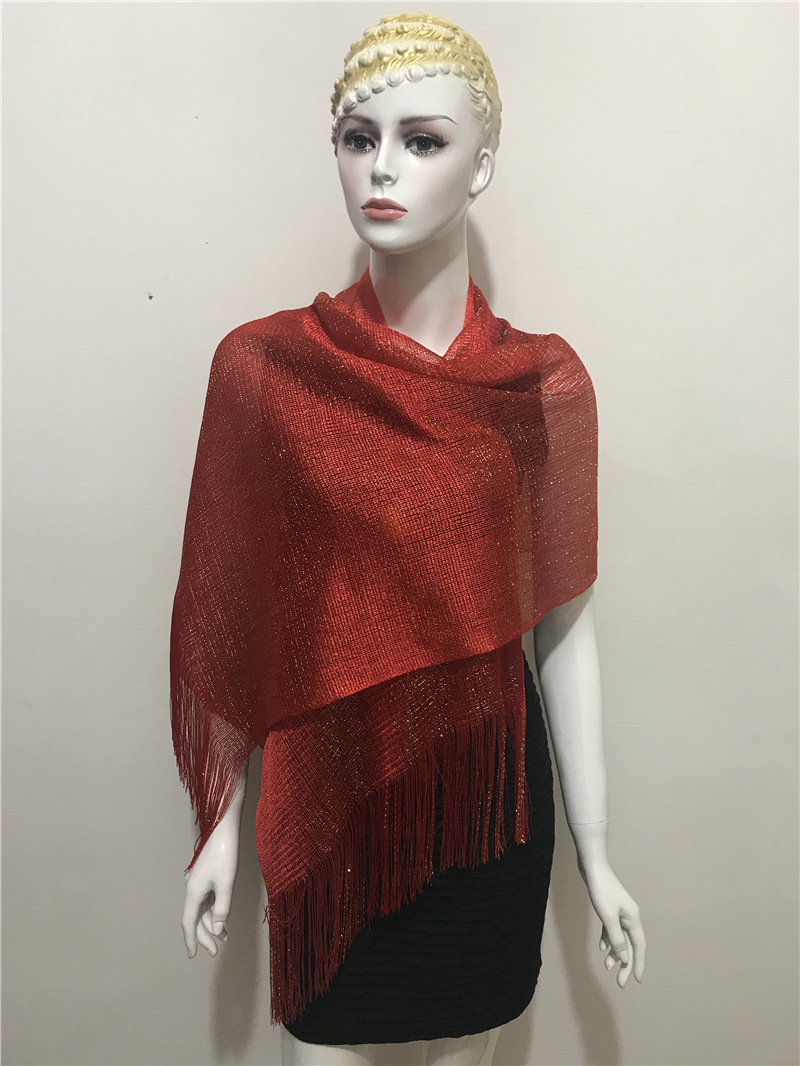 Women's Fashion Solid Color Polyester Tassel Shawls display picture 119