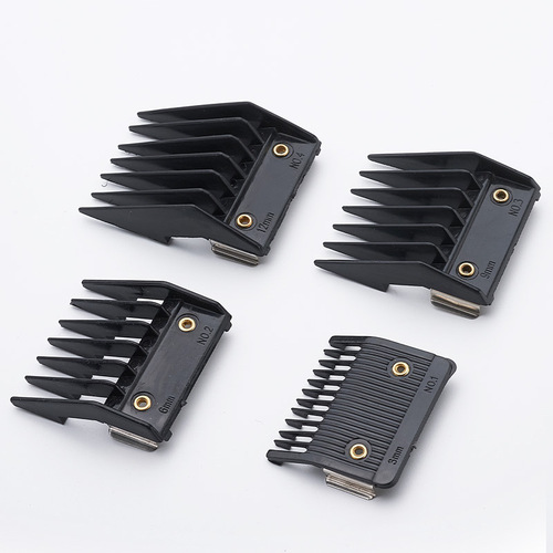 Professional four-piece set of iron buckle limit comb, special caliper for electric hair clipper, special positioning and combing hair tool accessories
