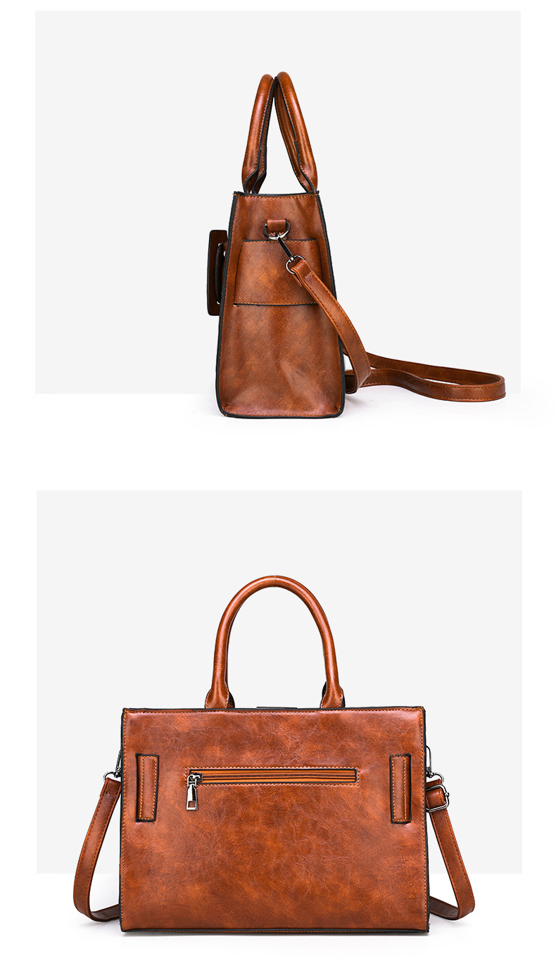 Women's Large All Seasons Pu Leather Fashion Tote Bag display picture 4