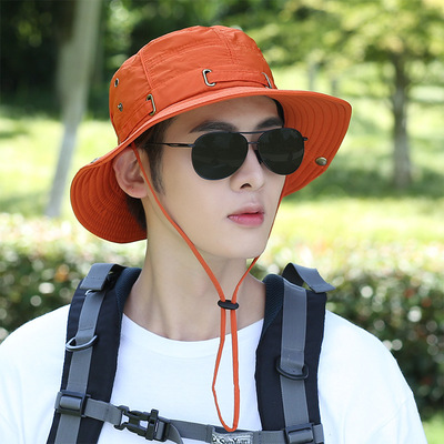 2020新款帽子男旅游登山帽男士防晒太阳帽骑车帽遮阳帽渔夫盆帽|ru
