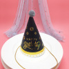 Party Decoration Modern Powder Golden Black Gold Striped Polying Sequent Ball Ball Born Birthday Headpowers Birthday Hat