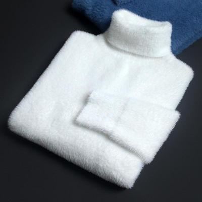 21 new pattern High collar Maomao mink Sweater man Socket Wool clothes Plush Base coat On behalf of