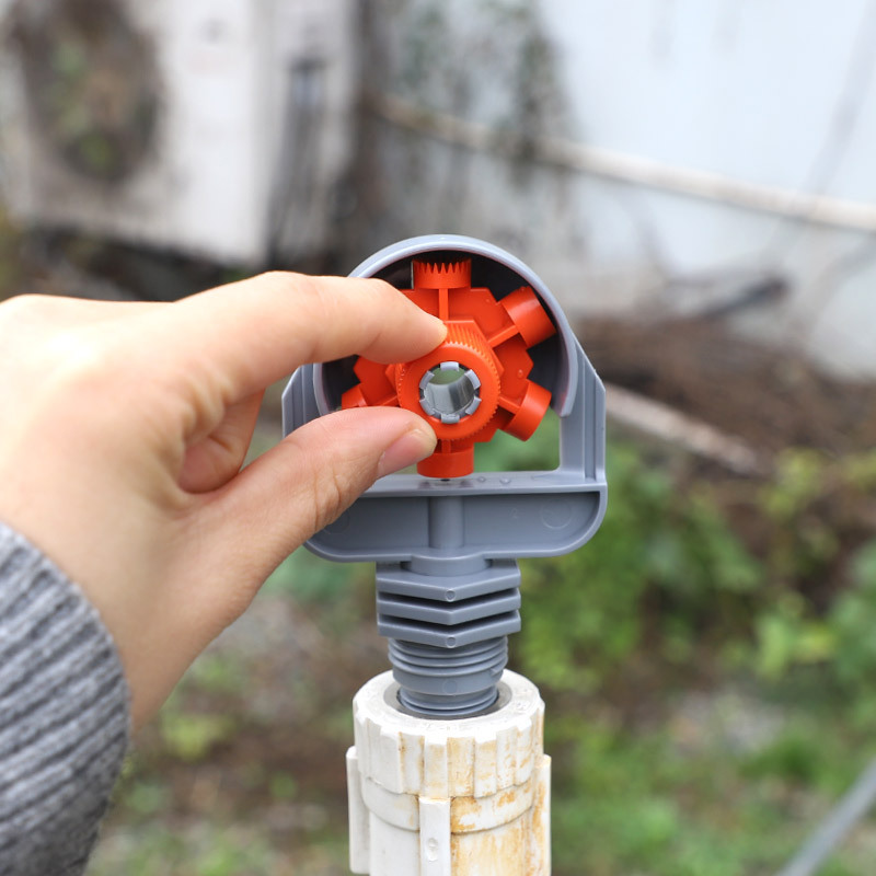 4 / 6 puntos jardín boquilla de rociador 6 modo medio boquilla de rociador de riego de jardín enfriamiento de ingeniería de reducción de polvo tierras agrícolas no incluidas impuestos