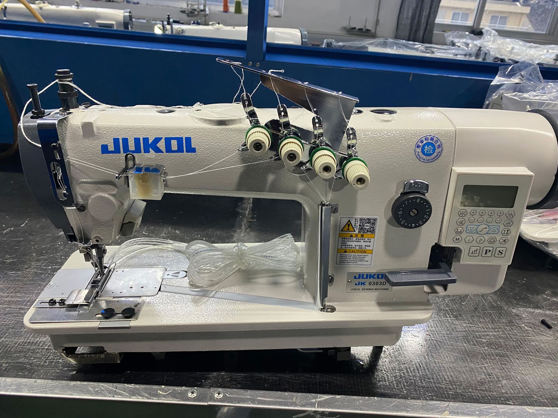 同步链式双针机电脑双针链式同步机胶条机工业高效能工业缝纫