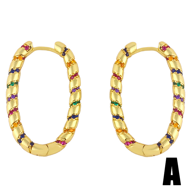Fashion Jewelry Diamond Pentagram Earrings Hip Hop Earrings  Wholesale Nihaojewelry display picture 6
