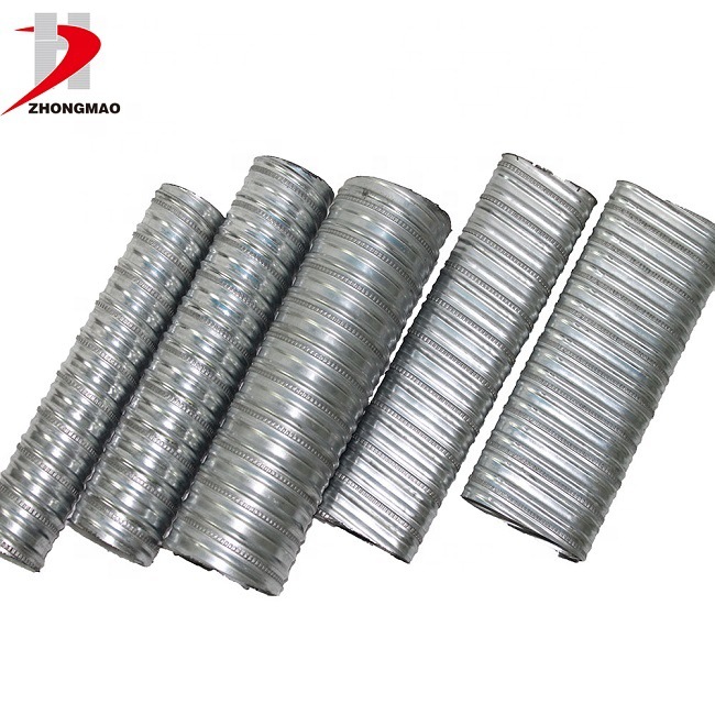 桥梁用预应力镀锌金属波纹管55mm 厂家批发  圆形 扁形波纹管