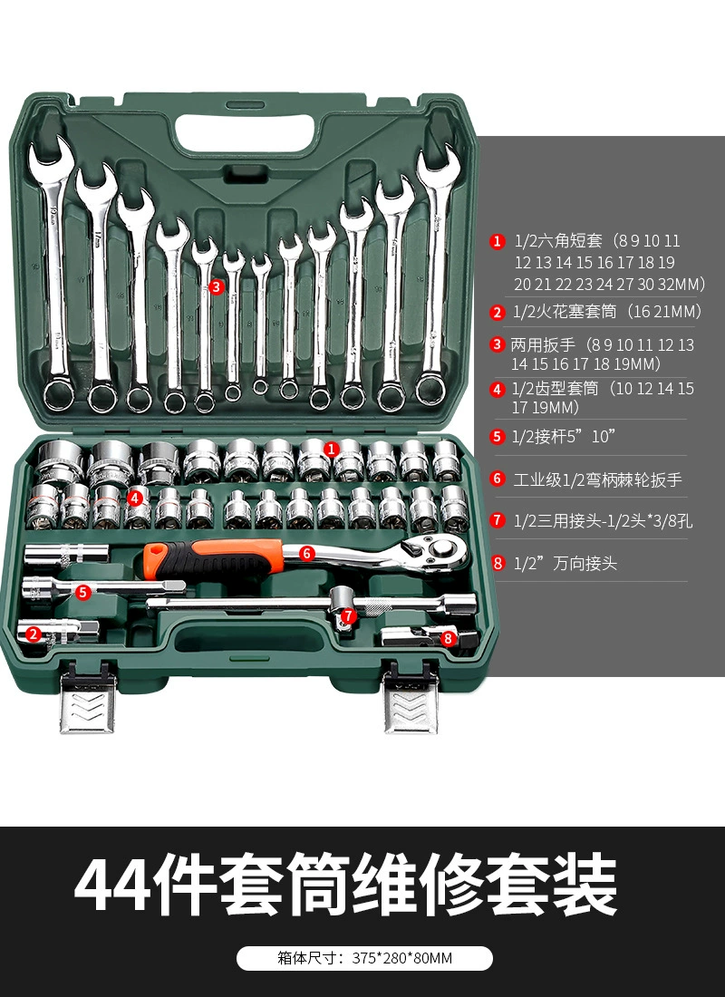 Universal wrench, gloves, fast set