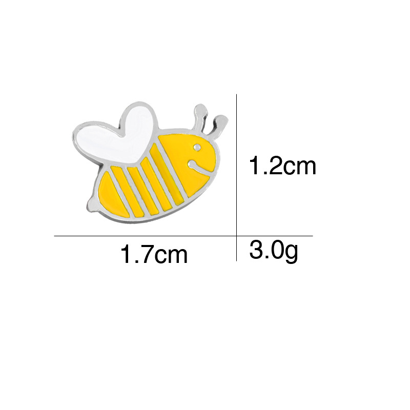 New Insect Cartoon Bees Brooch Set display picture 8