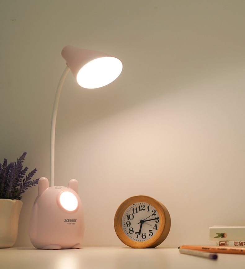 泰格信TGX-792少女心led护眼充电台灯书桌学生写字创意灯礼品定制详情图14
