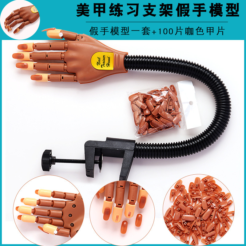 Manicure machine practice hand prosthetic hand activity prosthetic hand nail art manipulator detachable hand joint activity Manicure machine practice hand prosthetic hand activity prosthetic hand nail art manipulator detachable hand joint activity