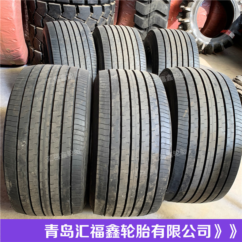全钢丝载重真空宽基轮胎 435/50R19.5顺花 牧场拖车卡货拖挂轮胎
