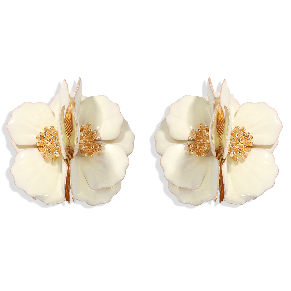 Drip Three-dimensional Flower Earrings Creative Fashion Butterfly Orchid Earrings Jewelry Wholesale Nihaojewelry display picture 13
