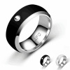 Ring, fashionable smart mobile phone stainless steel, European style, wholesale