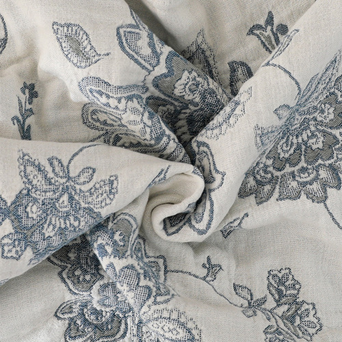 Cotton pillow cover, high-grade gauze simple Nordic style summer single non-slip non-falling pillow cover pair