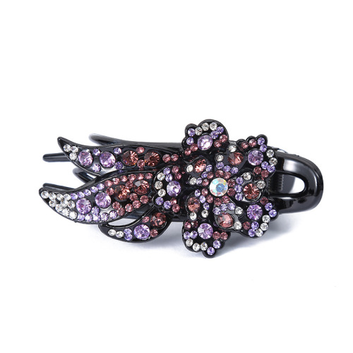 Hair clip hairpin for women girls hair accessories Hairpin back scoop clip large plate hair accessories hairpin water drill headdress three teeth clip