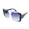 Capacious trend sunglasses, glasses solar-powered, European style, gradient, fitted