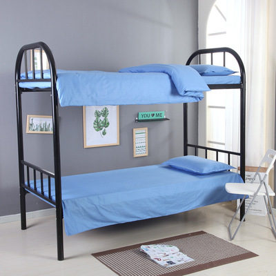 万巢纺织三件套学生宿舍宾馆医院纯棉三件套床上用品厂家批发定做|ru