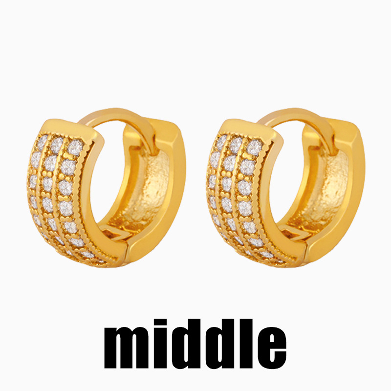 New Fashion Zircon Earrings display picture 5