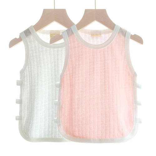 Summer baby sleeveless vest Pipa cotton thin children's male and female baby air-conditioned bottoming belly protection clothes