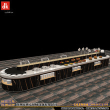 辽宁鞍山皇冠壹品 小区洗浴会所西餐厅自助餐台设计 dk酒店布菲台