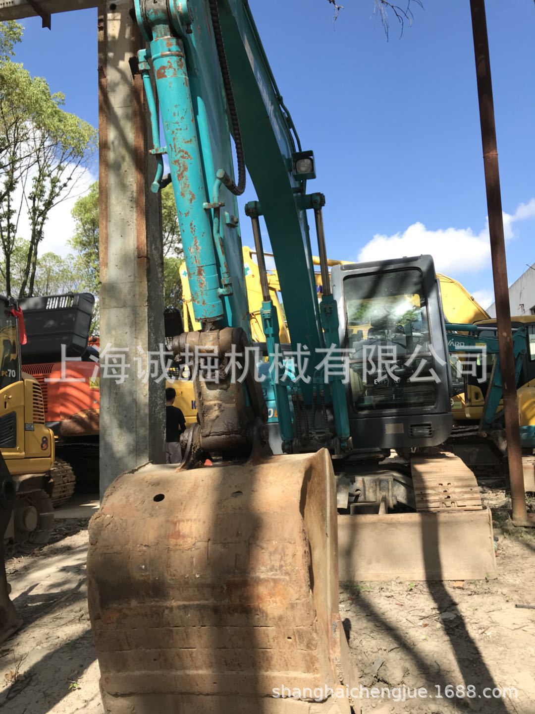 二手山河智能80挖掘机