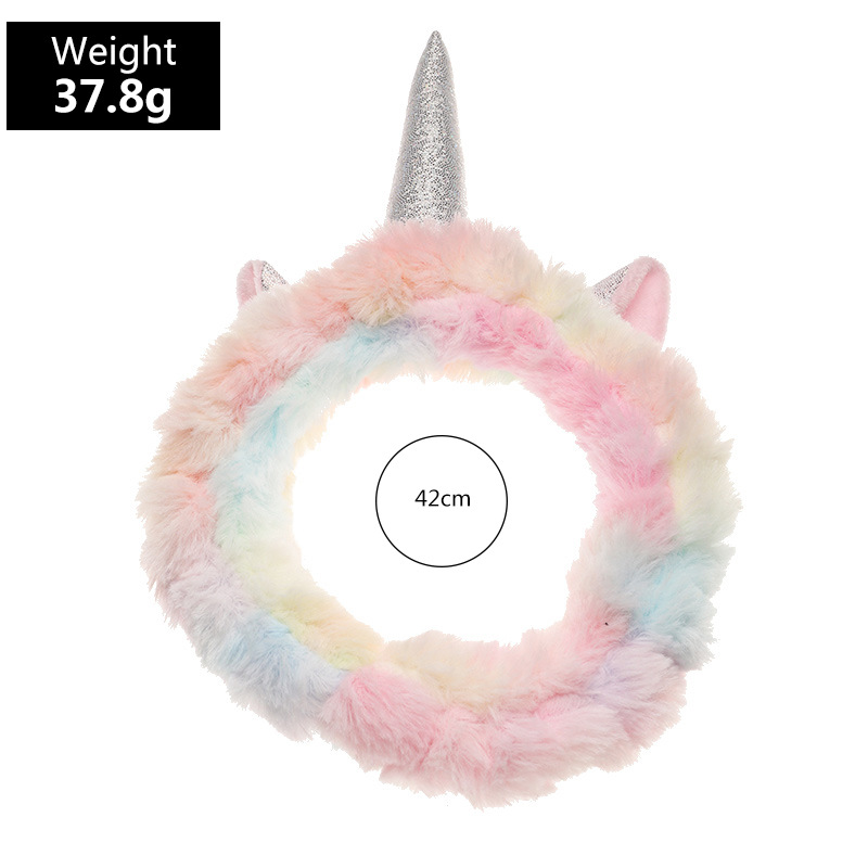 Wide-sided Non-slip Heart Unicorn Hairband display picture 2