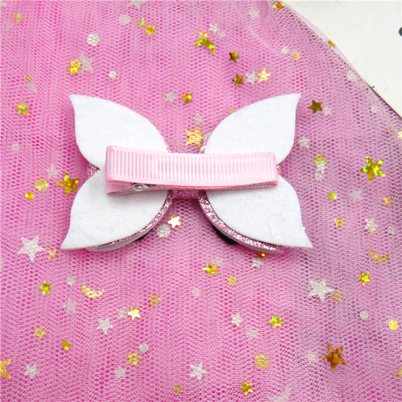 Princess Bow Knot Sequin Material Handmade Hair Clip display picture 3