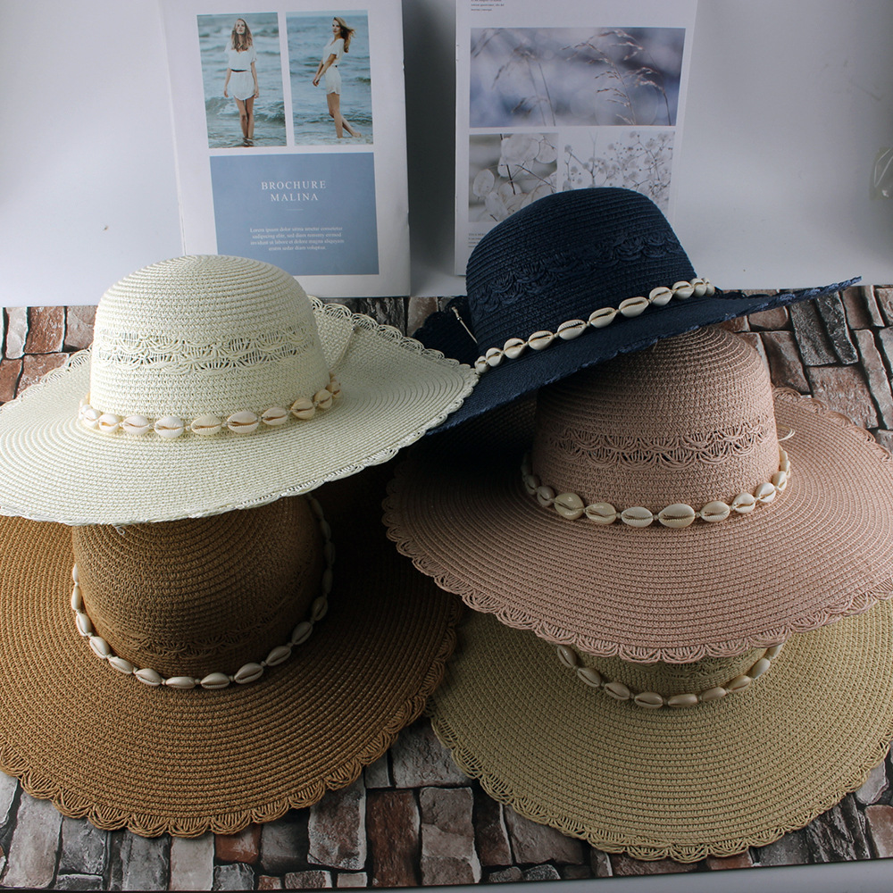 Estilo coreano todo-fósforo Shell sombrero de Sol de ala grande de verano de las mujeres nueva moda transpirable al aire libre sombrero de sol al por mayor