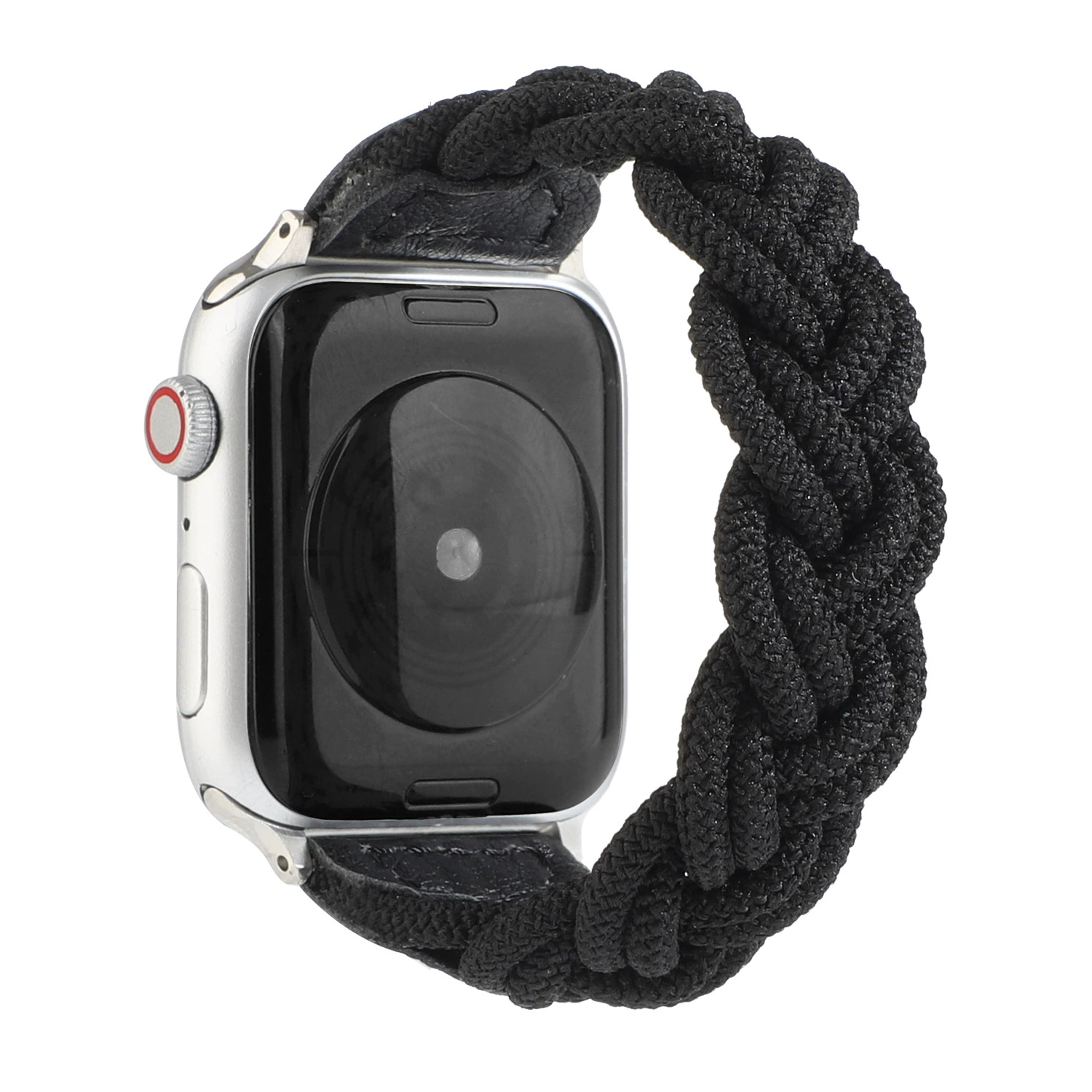 Apple, woven elastic watch strap handmade with pigtail