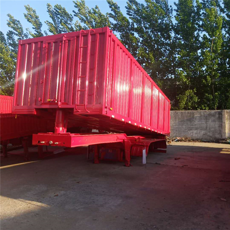 隱形後翻半挂車箱高2米長9米可拉80噸可定制支持零首付