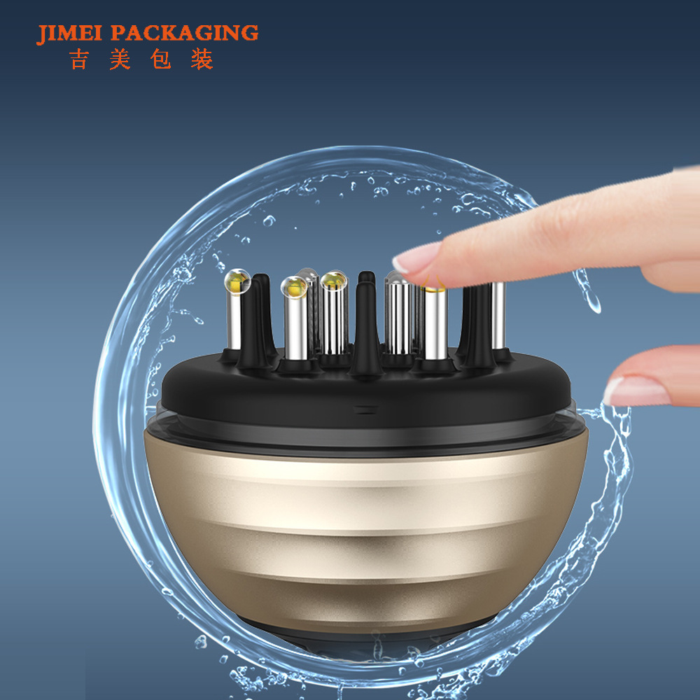 En stock mini medicina dispensador cuero cabelludo cuidado del cabello peine puede agregar cuidado del cabello aceite belleza herramienta masaje líquido peine