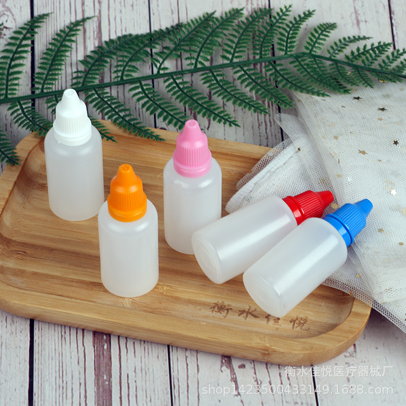 Engrosado 30ml (ML) botella de plástico tinta sub-botella de líquido 30ml botella de agua