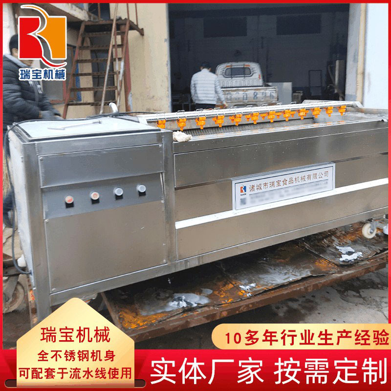 瑞宝MG-1500萝卜去皮清洗机  胡萝卜清洗机   生姜去皮清洗机