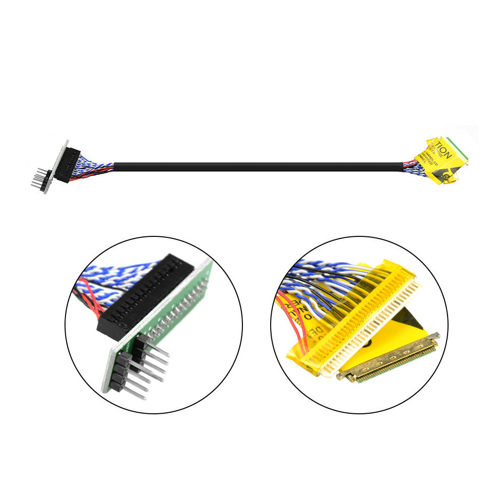 笔记本液晶屏EDID码片数据读取线 编程器 LCD LED 2合1在线读写线