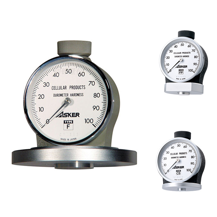 日本高分子海绵硬度计F型泡沫塑料CS硬度计化妆粉扑无纺布硬度仪