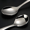 Stainless steel Spoon household Kitchenware non-slip Round Spoon Soup spoon tableware Coffee spoon student ladle wholesale customized