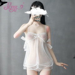 Pinxian Factory Women's Summer Strappy Sheer Sexy Nightgown & Lingerie Set—Passionate, Alluring, and Perfect for Cross-Border Appeal